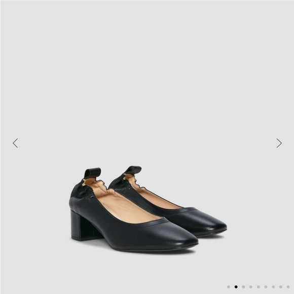 Everlane The Day Heel black leather made in italy 7.5 - Picture 3 of 12